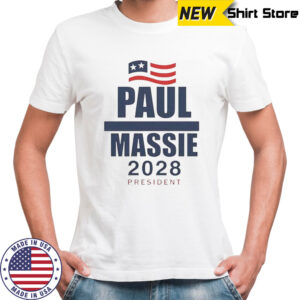 Paul Massie 2028 President Flag T-Shirt