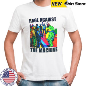 Portland Frog Anti-ICE Rage Against The Machine shirt
