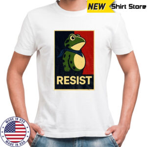 Portland Frog Resist Anti-Fascism Political Graphic shirt