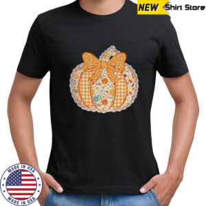 Preppy Floral Fall Pumpkin Tis The Season shirt