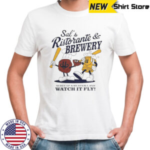 Sal Frelick Milwaukee Brewers Sal’s Ristorante And Brewery Superstar Cartoon T-Shirt
