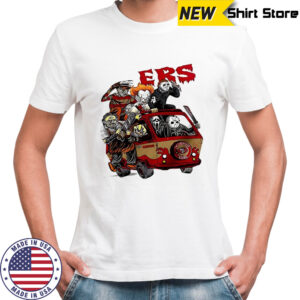 San Francisco 49ers football horror movies characters Halloween Shirt