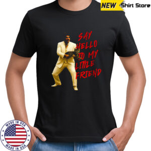 Scarface Say hello to my little friend cat meme shirt