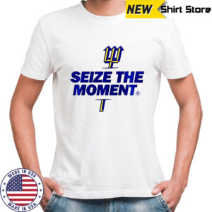 Seattle Mariners seize the moment logo parody shirt