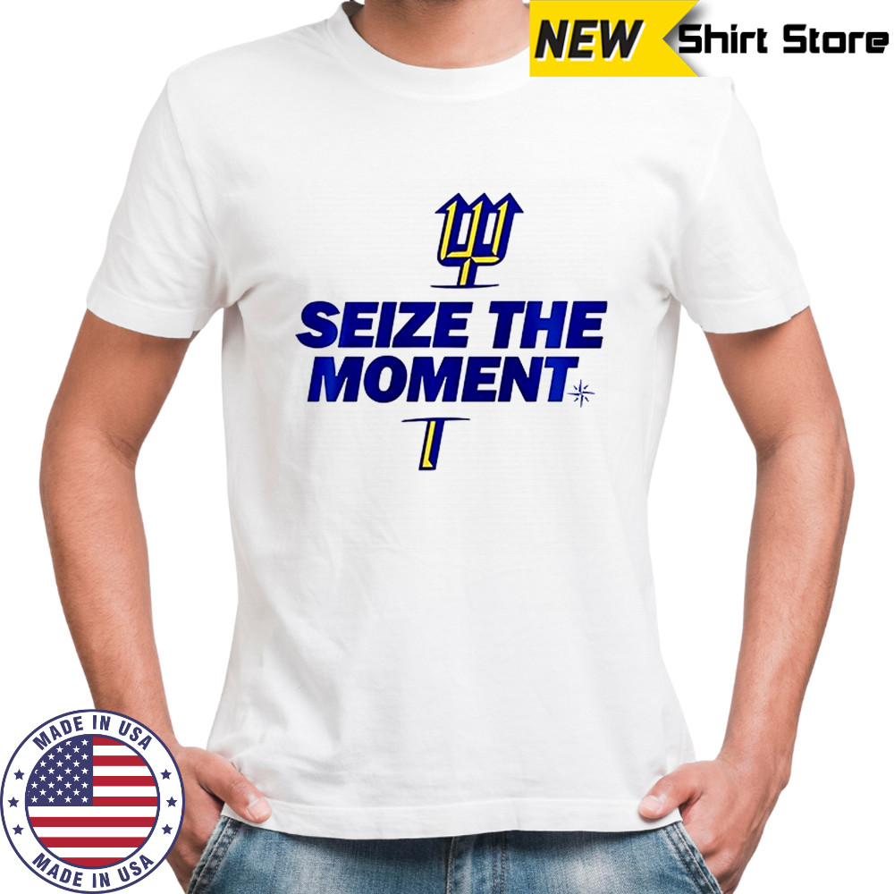 Seattle Mariners seize the moment logo parody shirt