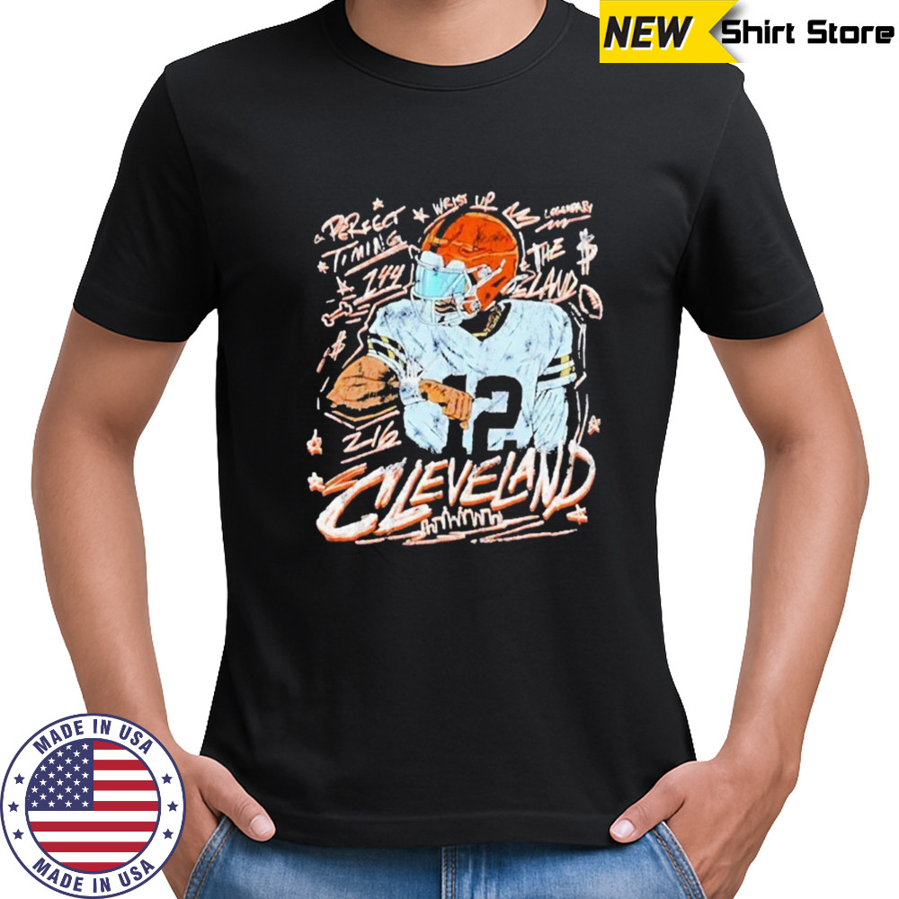 Shedeur Sanders Cleveland Browns Perfect Timing T-shirt