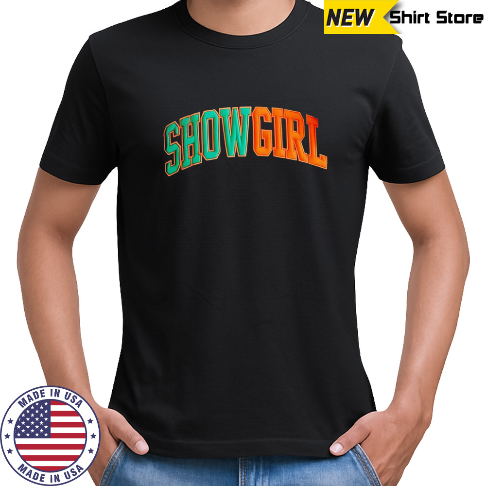 Showgirl era embroidered swifties T-shirts