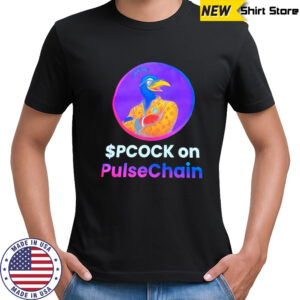 Spcock on pulsechain logo shirt