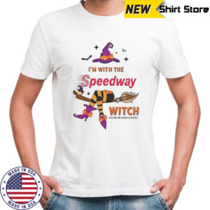 Speedway I’m With The Witch She Has Me Under Her Spell Halloween T-Shirt
