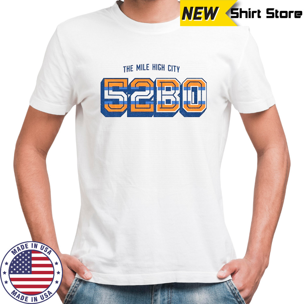 The mile high city 5280 DNVR shirt