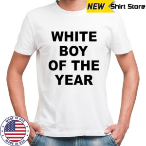 White Boy Of The Year text shirt