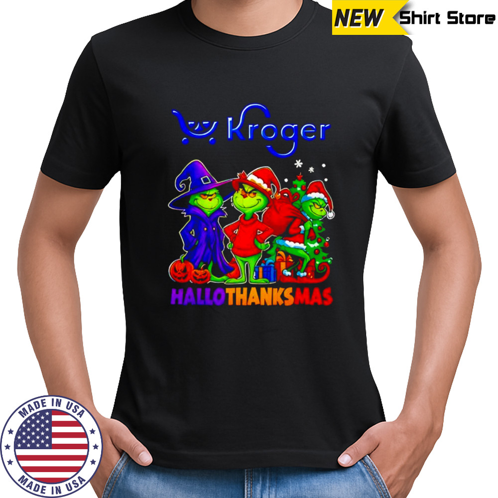 Kroger X Grinch 2025 Halloween Thanksgiving Christmas Shirt Kroger X Grinch 2025 Halloween Thanksgiving Christmas Shirt